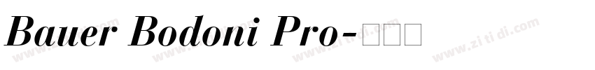 Bauer Bodoni Pro字体转换